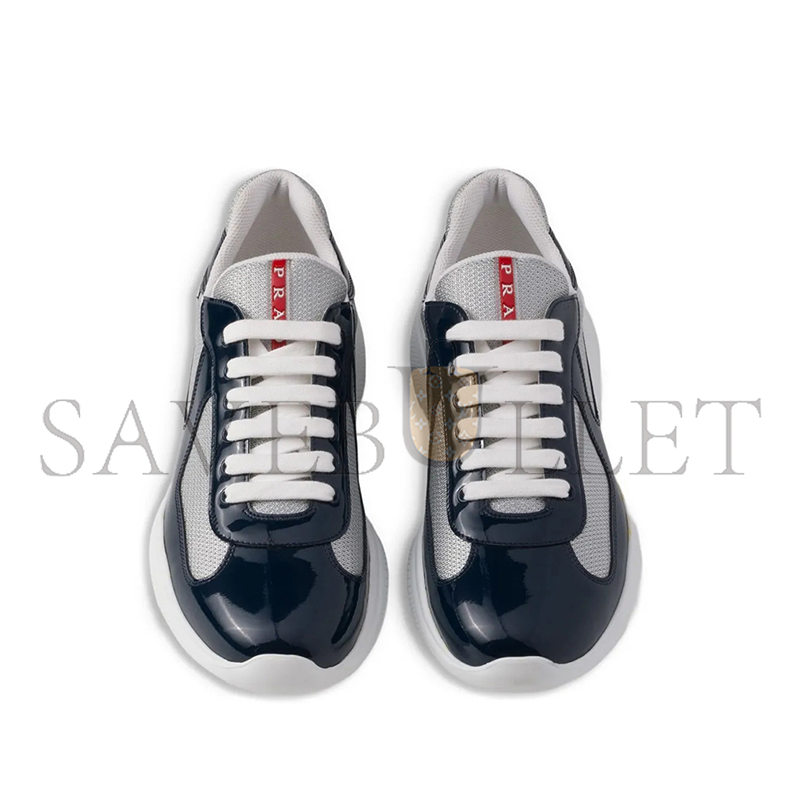 Pra*a patent leather and technical fabric Pra*a america